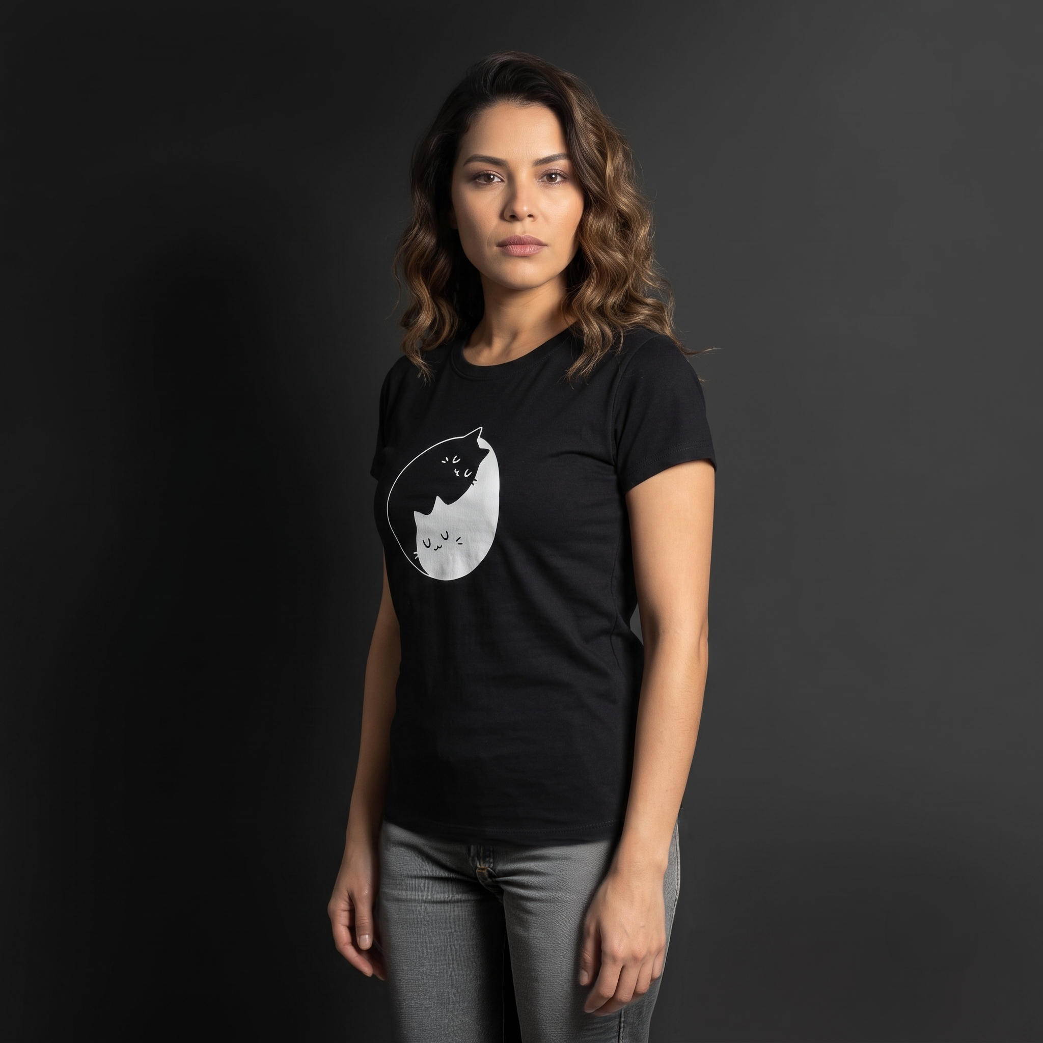 Camiseta Yin-Yang Cats | ATHAME