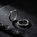 Par de Aretes Candongas Tubulares | Acero Inoxidable
