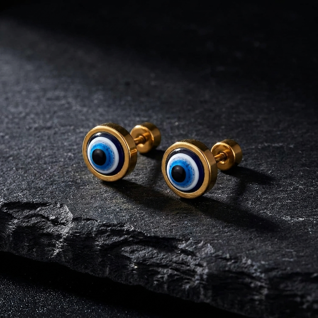 Aretes Ojo Turco | Acero Inoxidable
