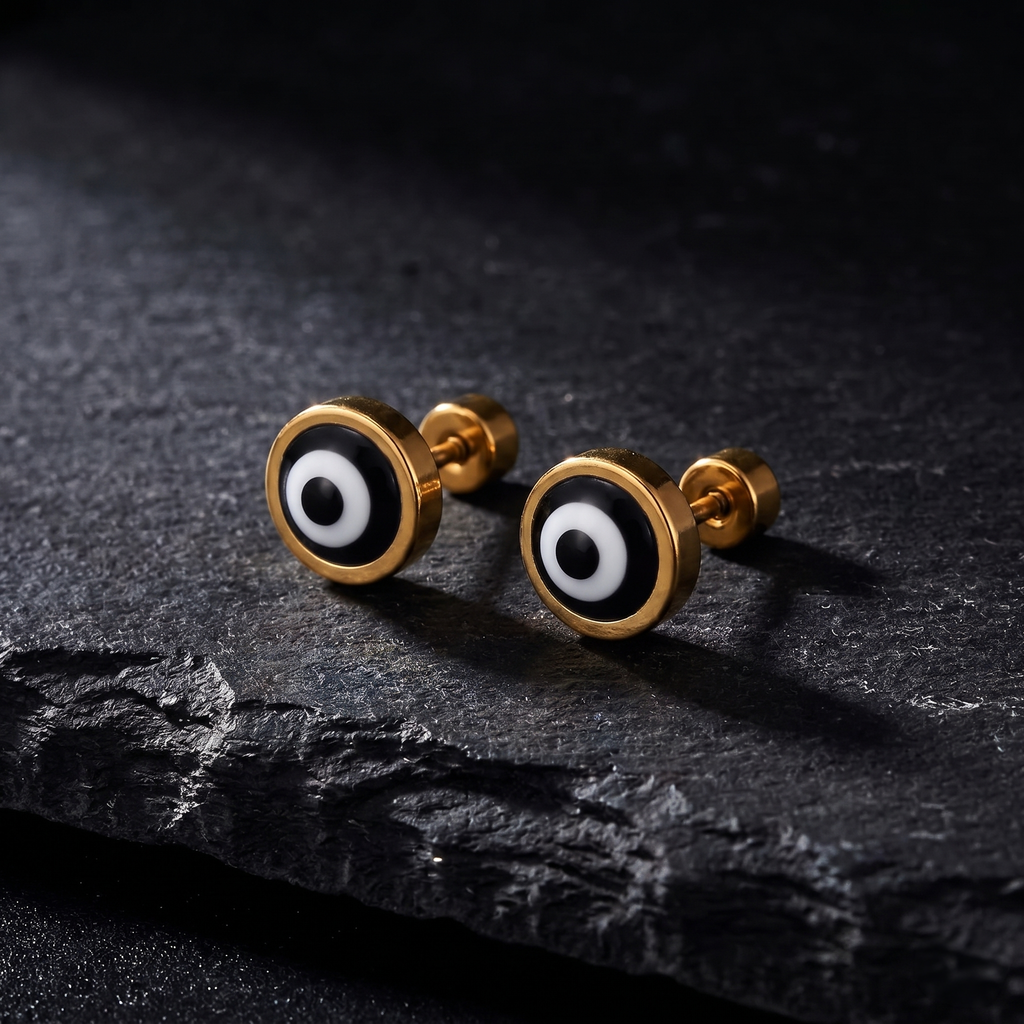 Aretes Ojo Turco | Acero Inoxidable