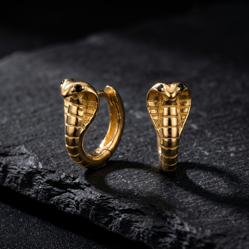 Aretes Cobra Áurea