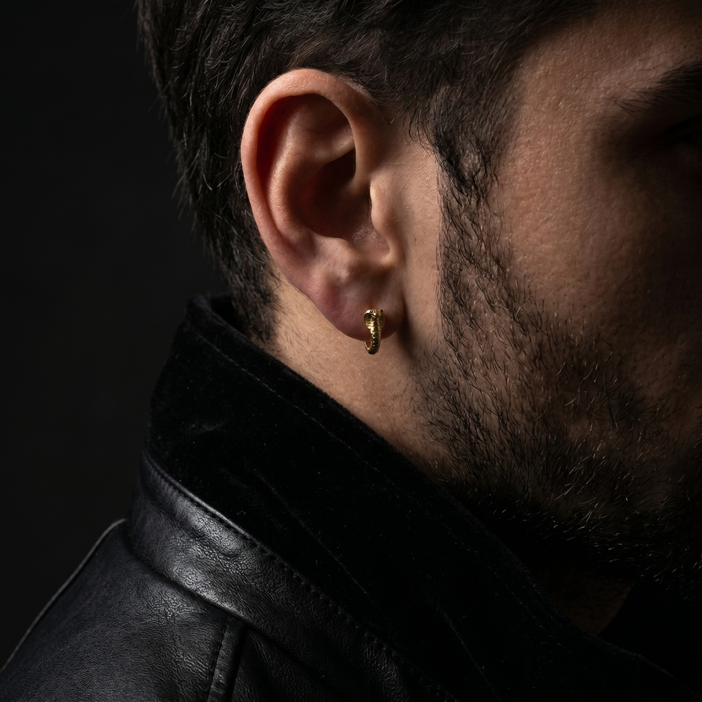 Aretes Cobra Áurea