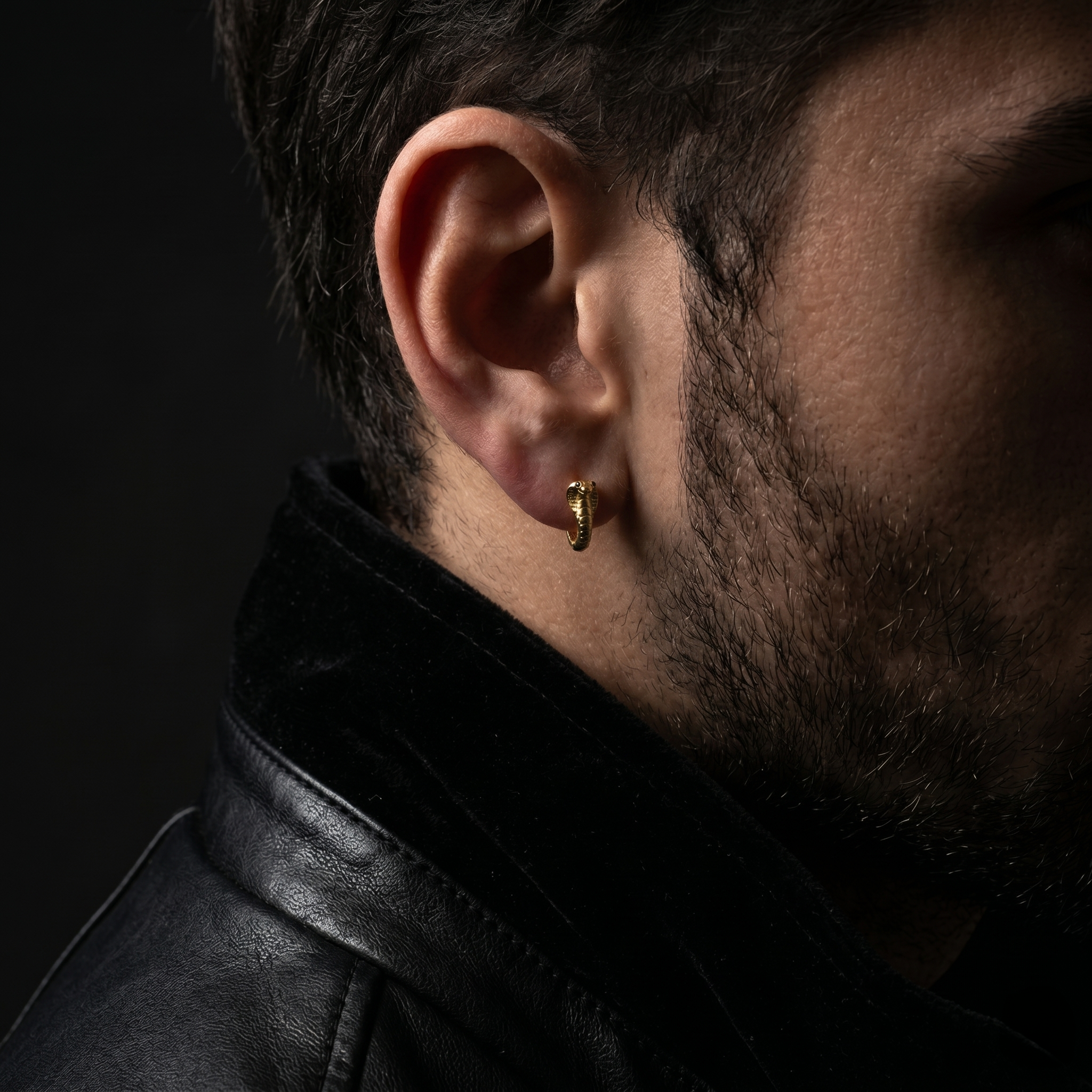 Aretes Cobra Áurea