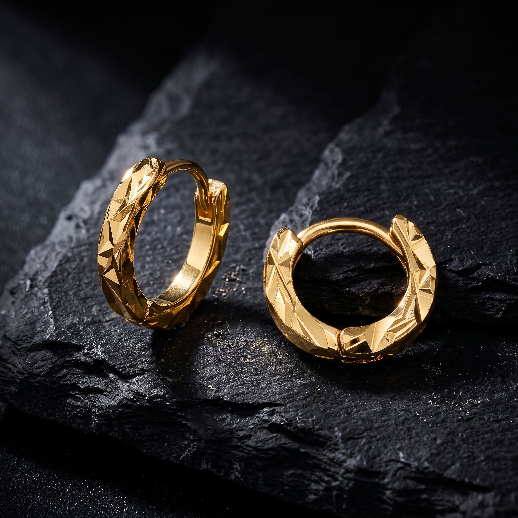 Aretes Geometría Áurea | Oro Laminado 18K