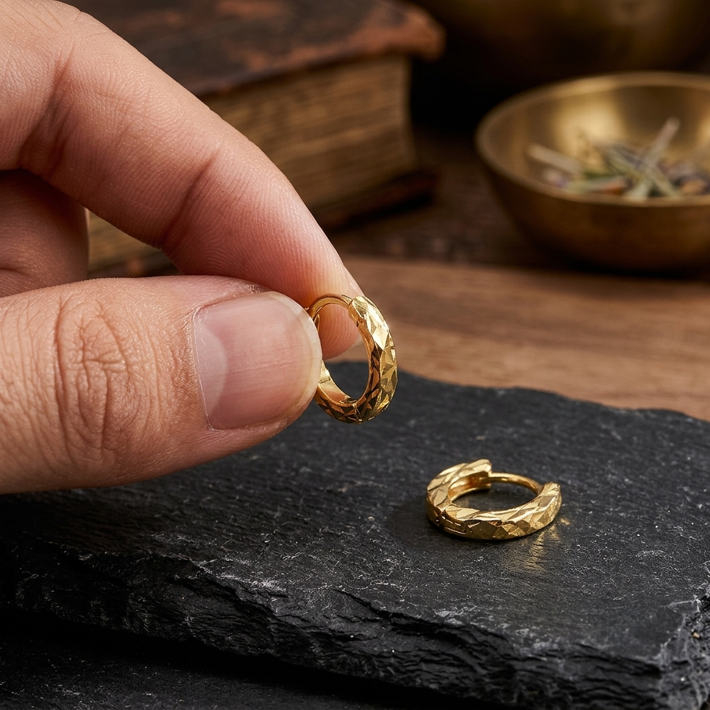 Aretes Geometría Áurea | Oro Laminado 18K