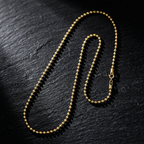 Cadena Militar Áurea (3mm) | Oro Laminado 18k