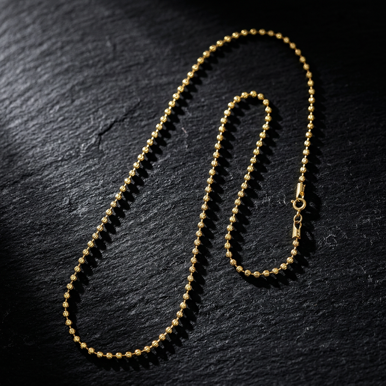 Cadena Militar Áurea (3mm) | Oro Laminado 18k