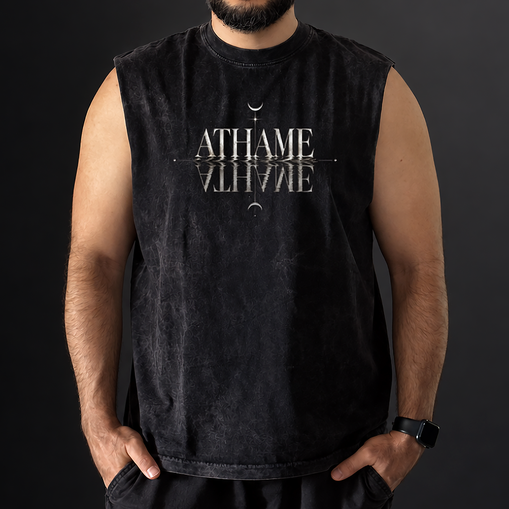 Camisilla ATHAME Reflejo Lunar Acid Wash | Oversize