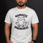 Camiseta Gato Namaste Madafakas | Regular Fit