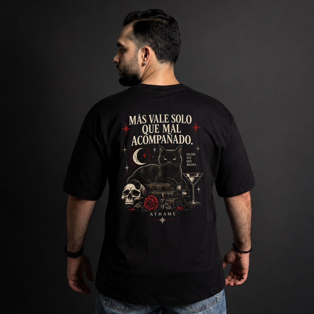 Camiseta Más Vale Solo | Oversize