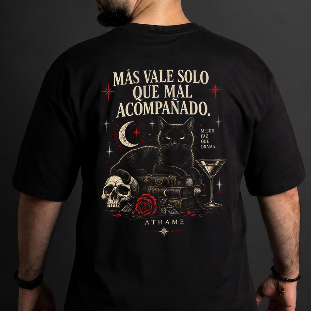 Camiseta Más Vale Solo | Oversize