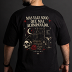 Camiseta Más Vale Solo | Oversize