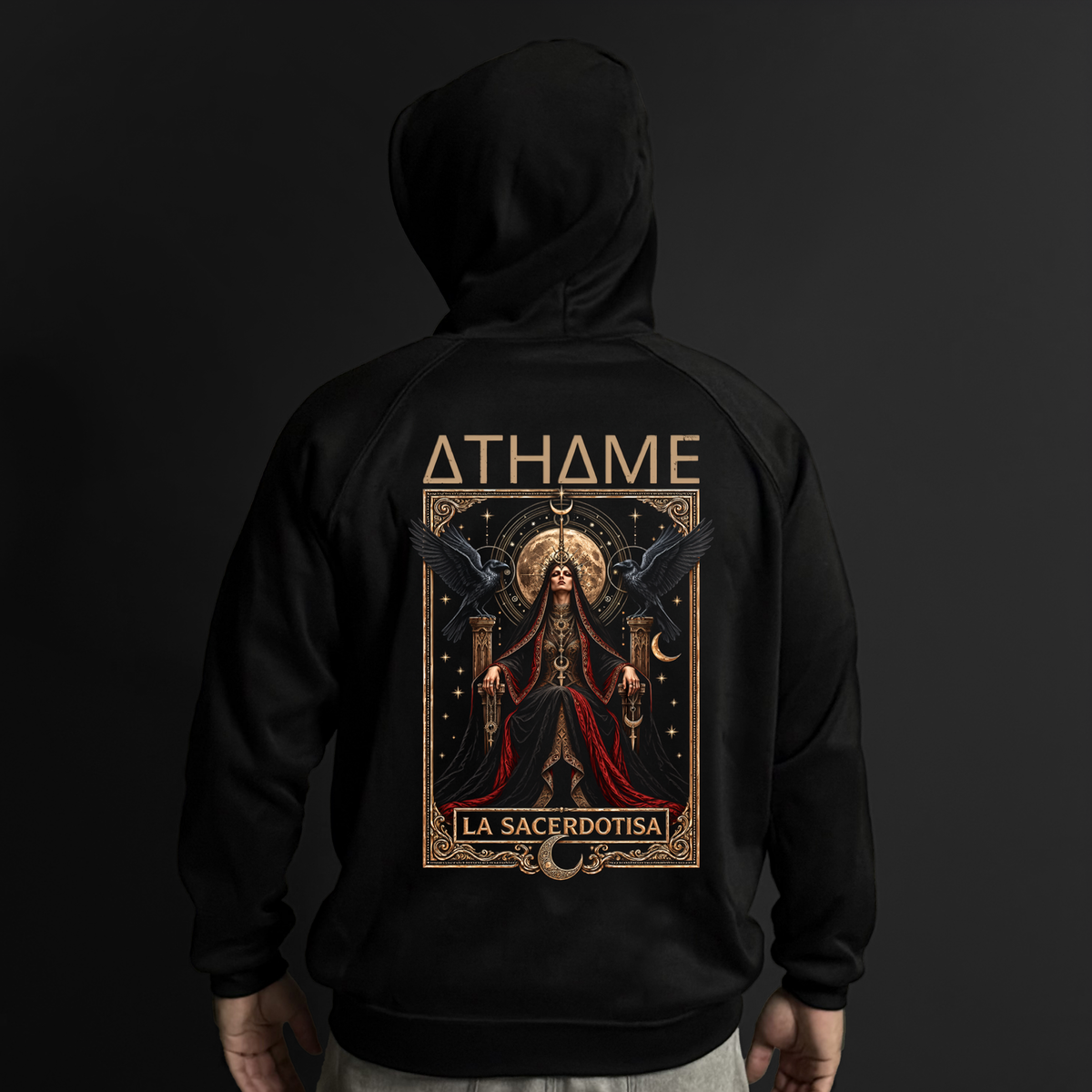 Hoodie La Sacerdotisa | Algodón Perchado