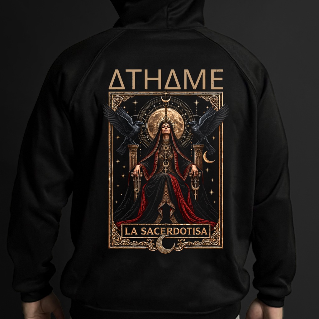 Hoodie La Sacerdotisa | Algodón Perchado