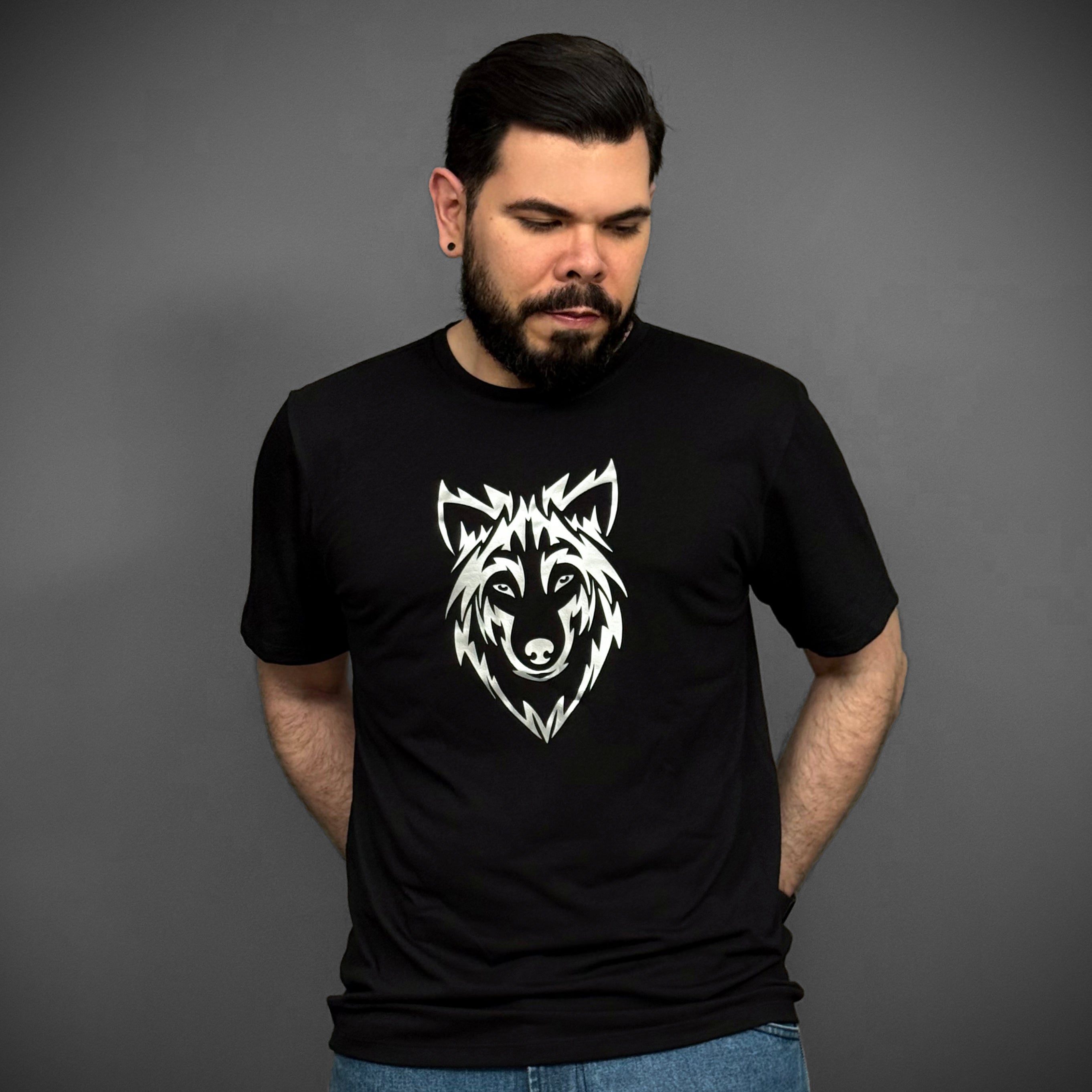 Camiseta Wolf Spirit | Estampa Metalizada