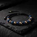 Pulsera Ojo de Tigre y Oro Laminado 18k | Estrategia y Riqueza