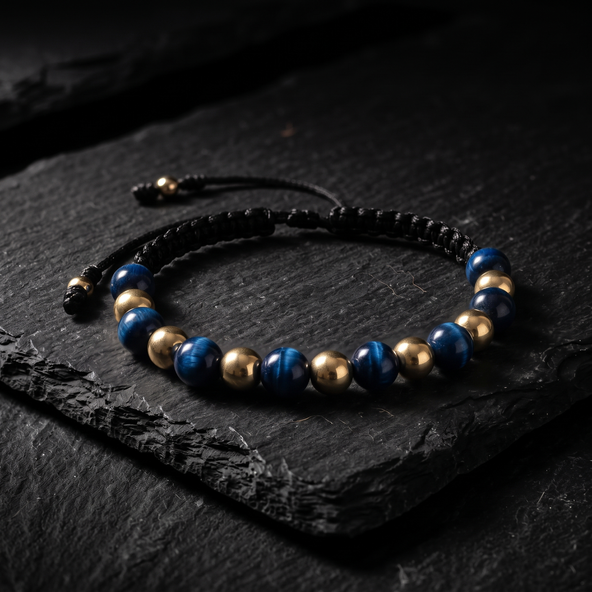 Pulsera Ojo de Tigre y Oro Laminado 18k | Estrategia y Riqueza
