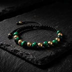 Pulsera Ojo de Tigre y Oro Laminado 18k | Estrategia y Riqueza