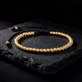 Pulsera Estructura Diamantada (4mm) | Oro Laminado 18k