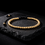 Pulsera Estructura Diamantada (4mm) | Oro Laminado 18k
