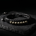 Pulsera Manifiesto | Pirita y Cuero