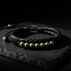 Pulsera Manifiesto | Pirita y Cuero