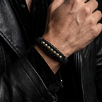 Pulsera Manifiesto | Pirita y Cuero
