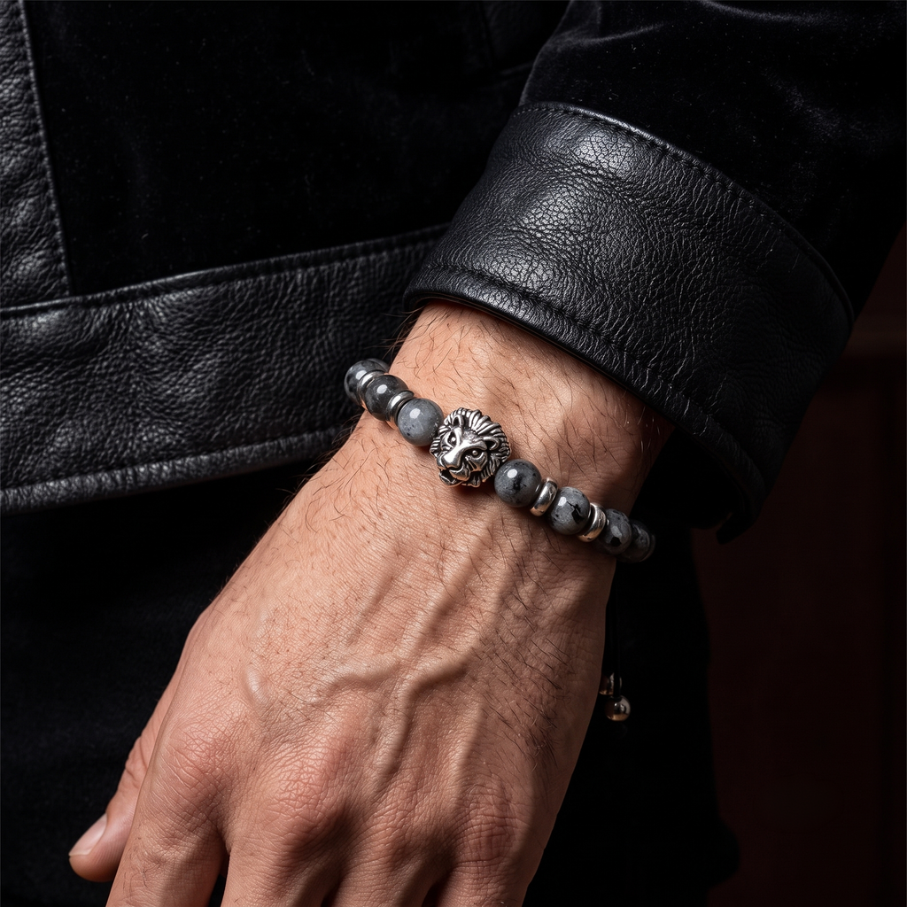 Pulsera León y Espectrolita