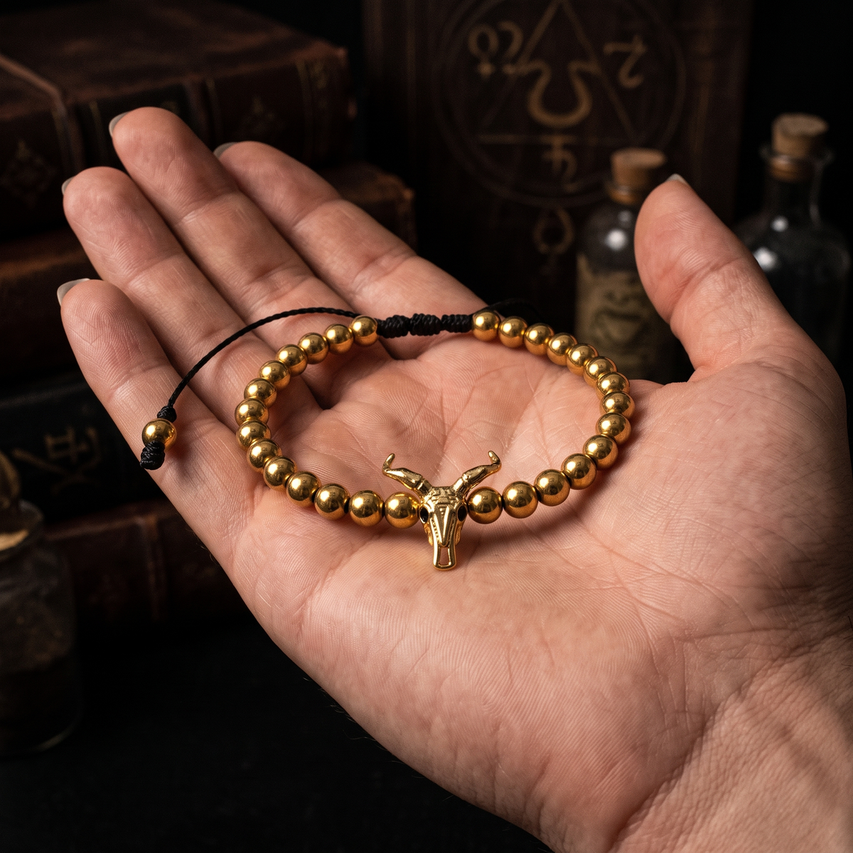 Pulsera Cráneo de Toro y Acero 6mm | Fuerza y Resistencia