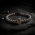 Pulsera Amuleto Calavera | Acero Inoxidable