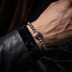 Pulsera Amuleto Calavera | Acero Inoxidable