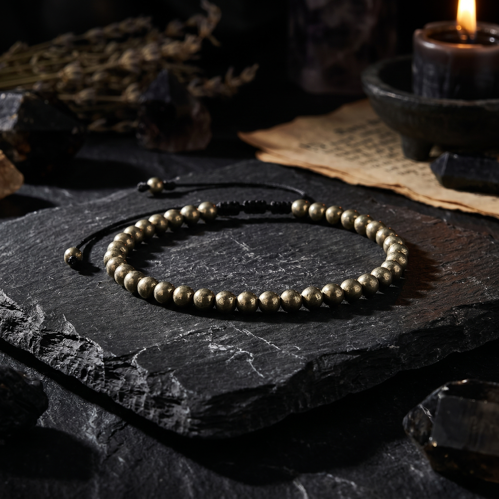 Pulsera Núcleo Pirita | 4mm