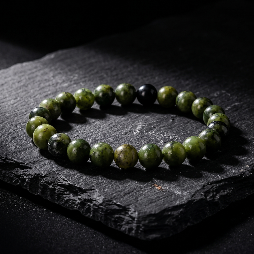 Pulsera Núcleo Jade Nefrita (8mm)