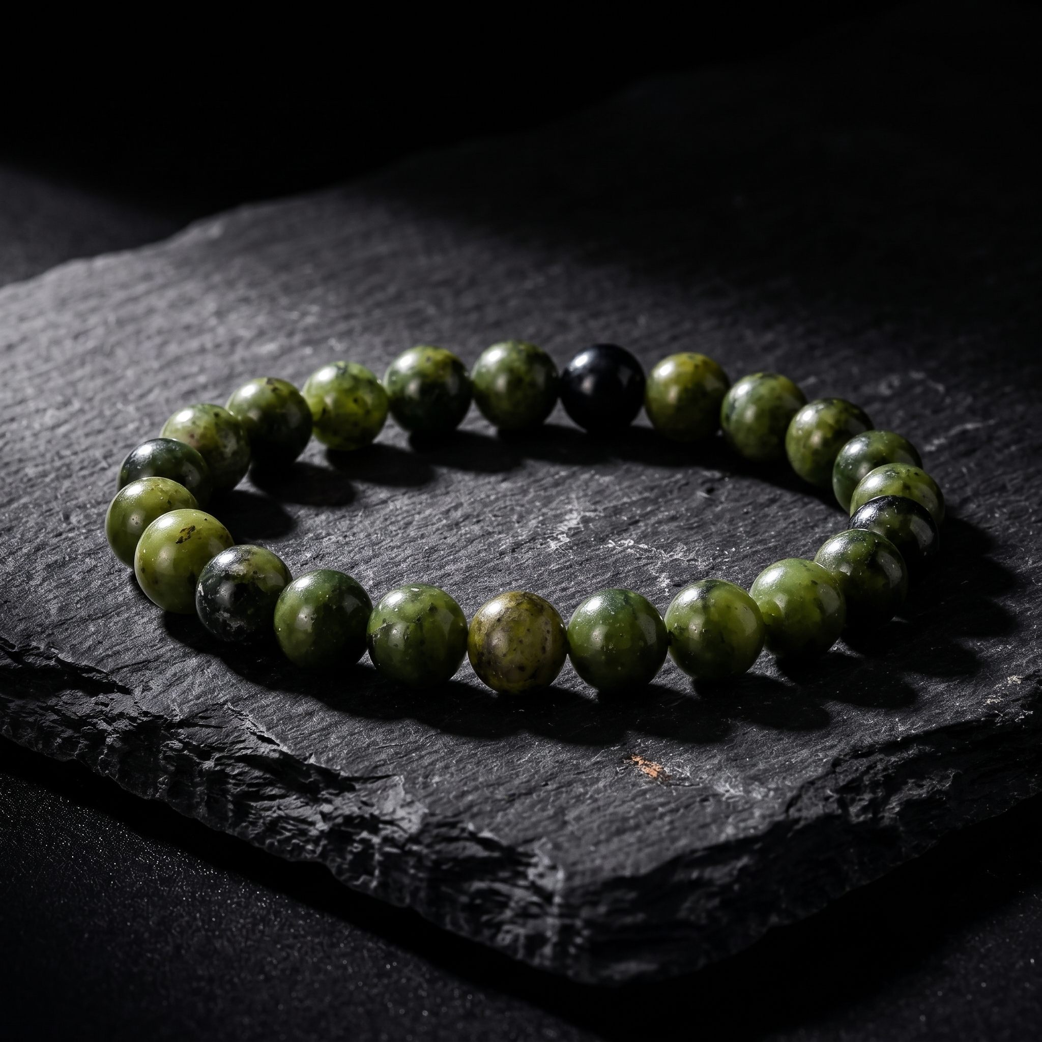 Pulsera Núcleo Jade Nefrita (8mm)