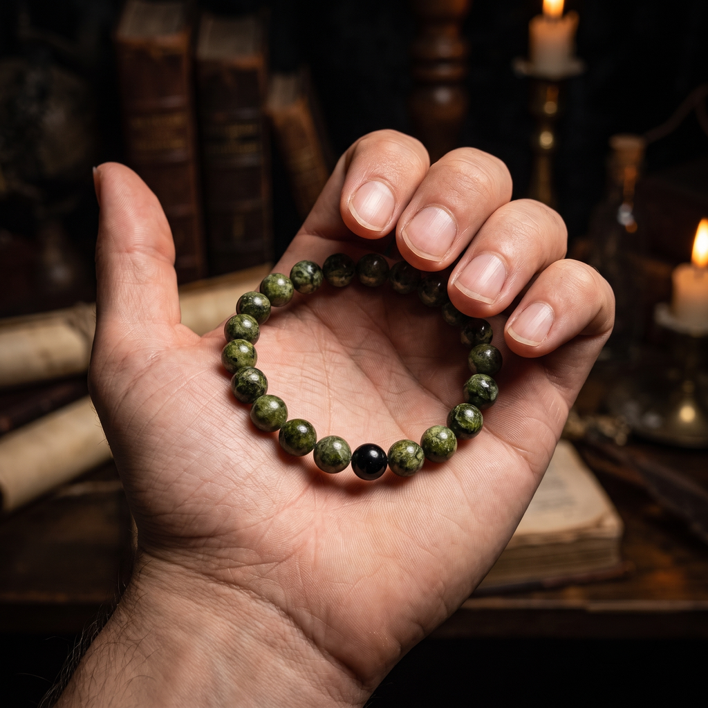 Pulsera Núcleo Jade Nefrita (8mm)