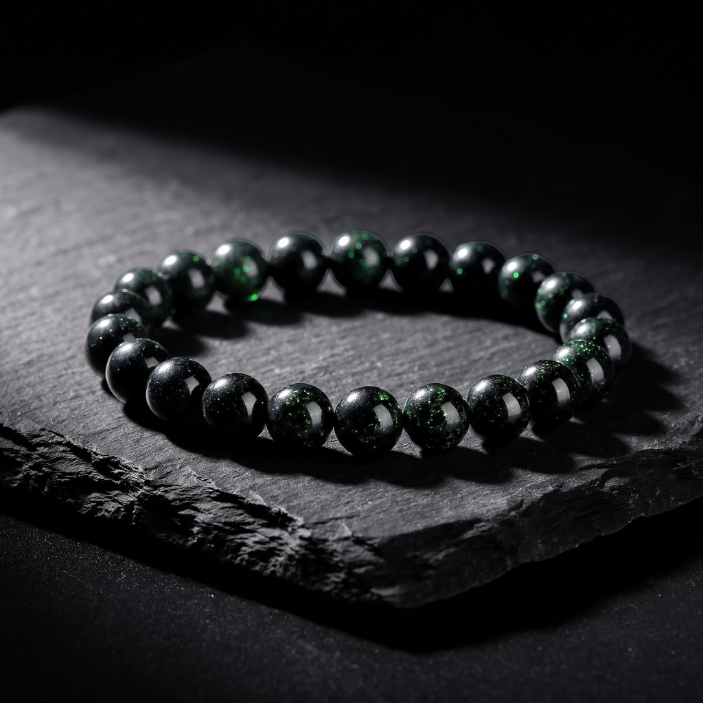 Pulsera Piedra Lluvia Esmeralda | Visión y Oportunidad