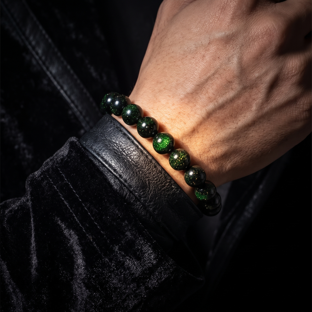 Pulsera Piedra Lluvia Esmeralda | Visión y Oportunidad