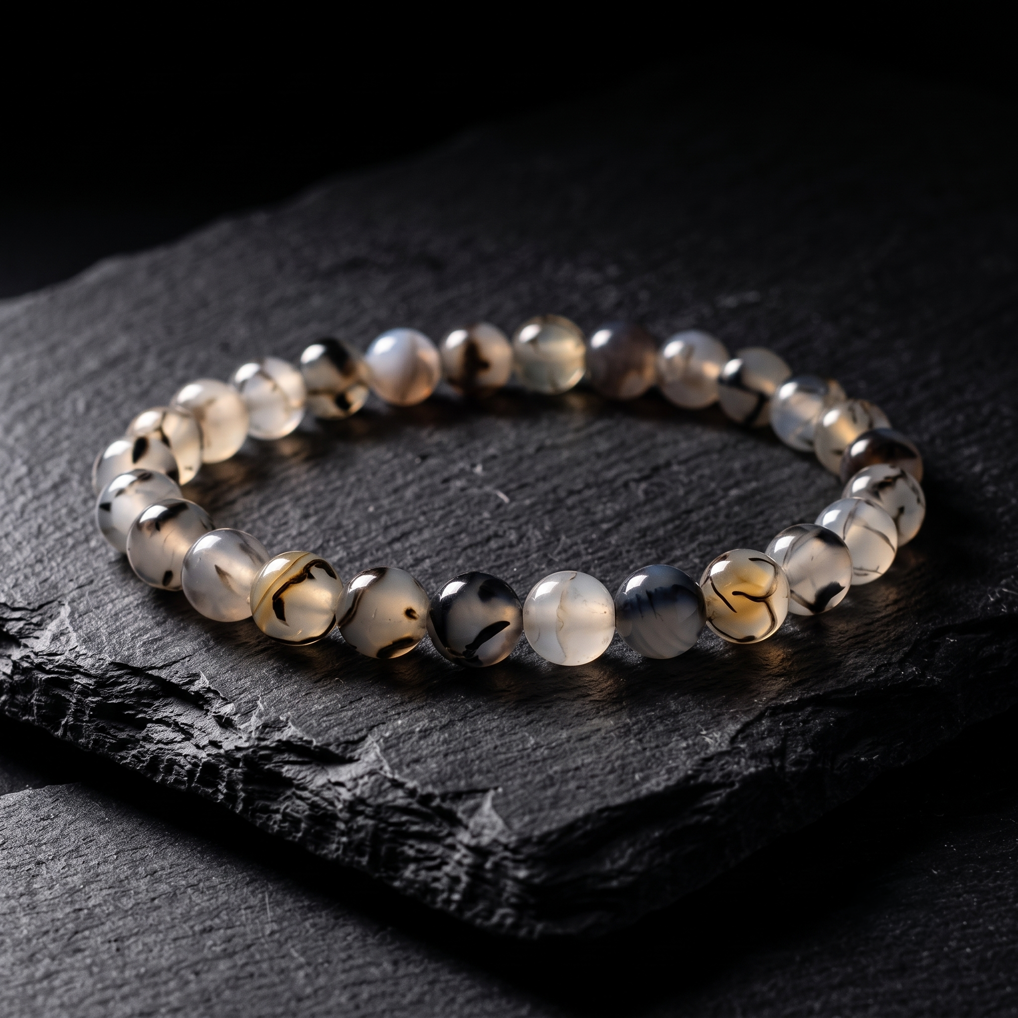 Pulsera Ágata Venas de Dragón (8mm)