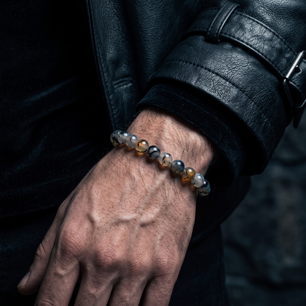 Pulsera Ágata Venas de Dragón (8mm)