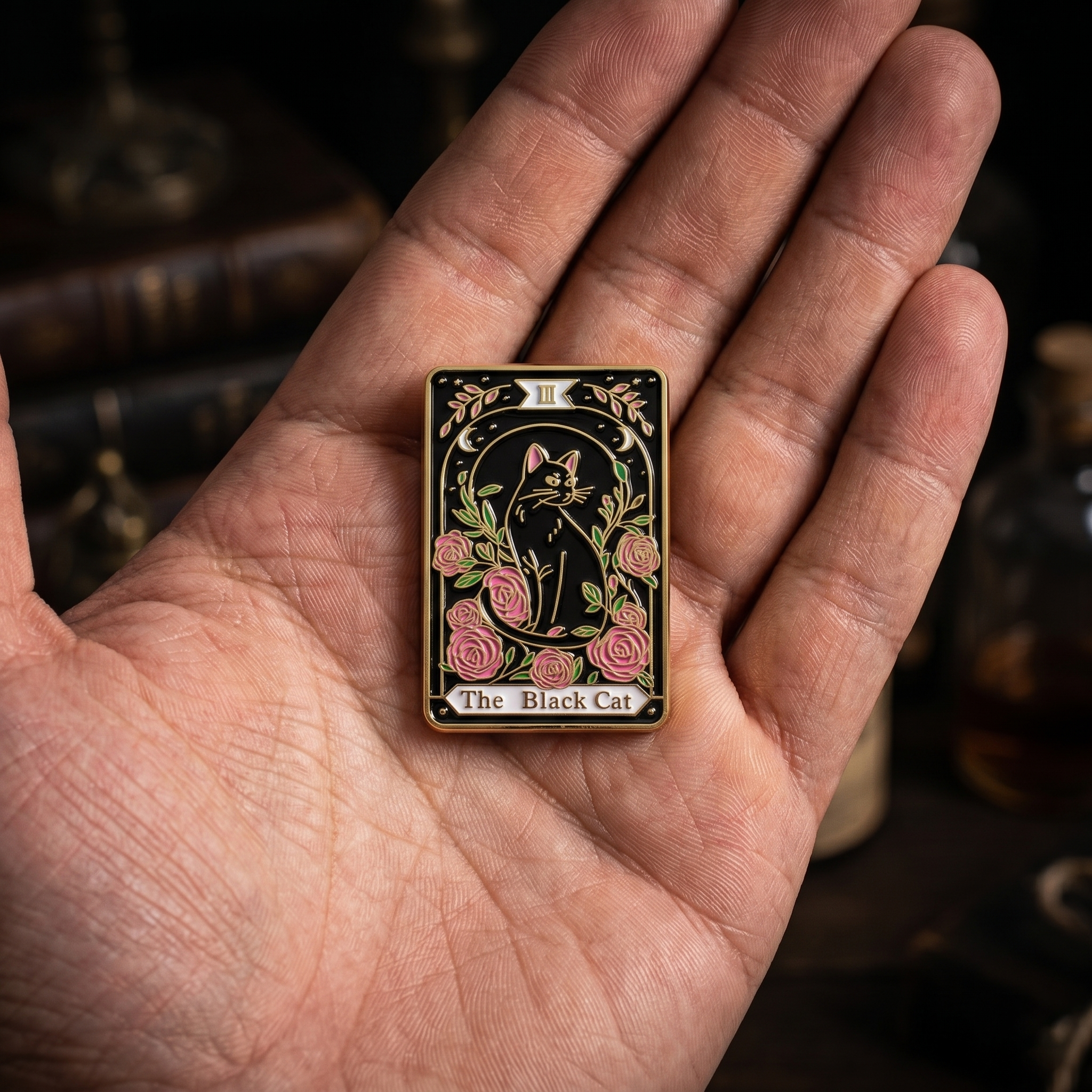 Pin Tarot "The Black Cat"