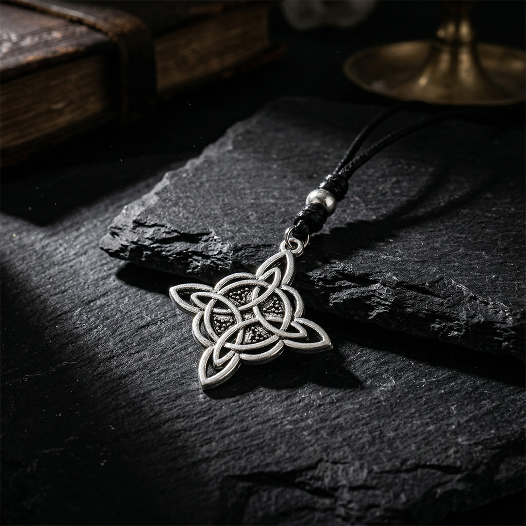 Collar Amuleto Nudo de Bruja