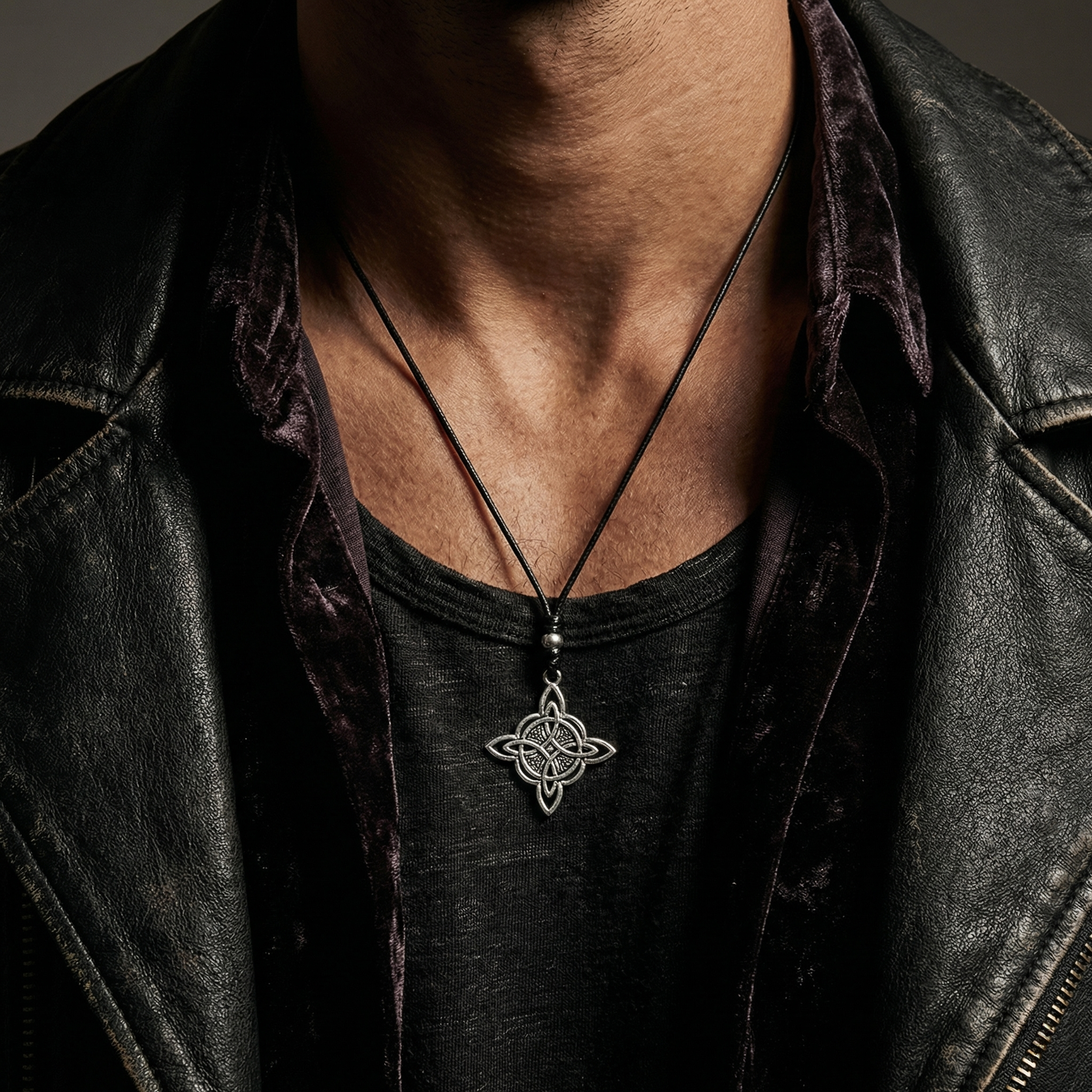 Collar Amuleto Nudo de Bruja