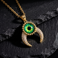 Collar Ojo de Luna | Acero Dorado