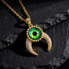 Collar Ojo de Luna | Acero Dorado
