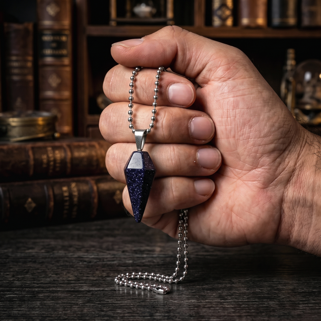 Collar Péndulo Lluvia de Plata | Enfoque y Claridad
