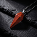 Collar Péndulo Jaspe Rojo | Fuerza y Resistencia