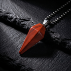 Collar Péndulo Jaspe Rojo | Fuerza y Resistencia