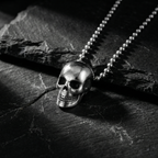 Collar Calavera Acero Inoxidable