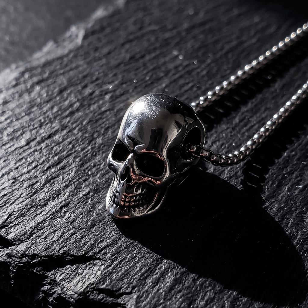 Collar Calavera | Acero Inoxidable