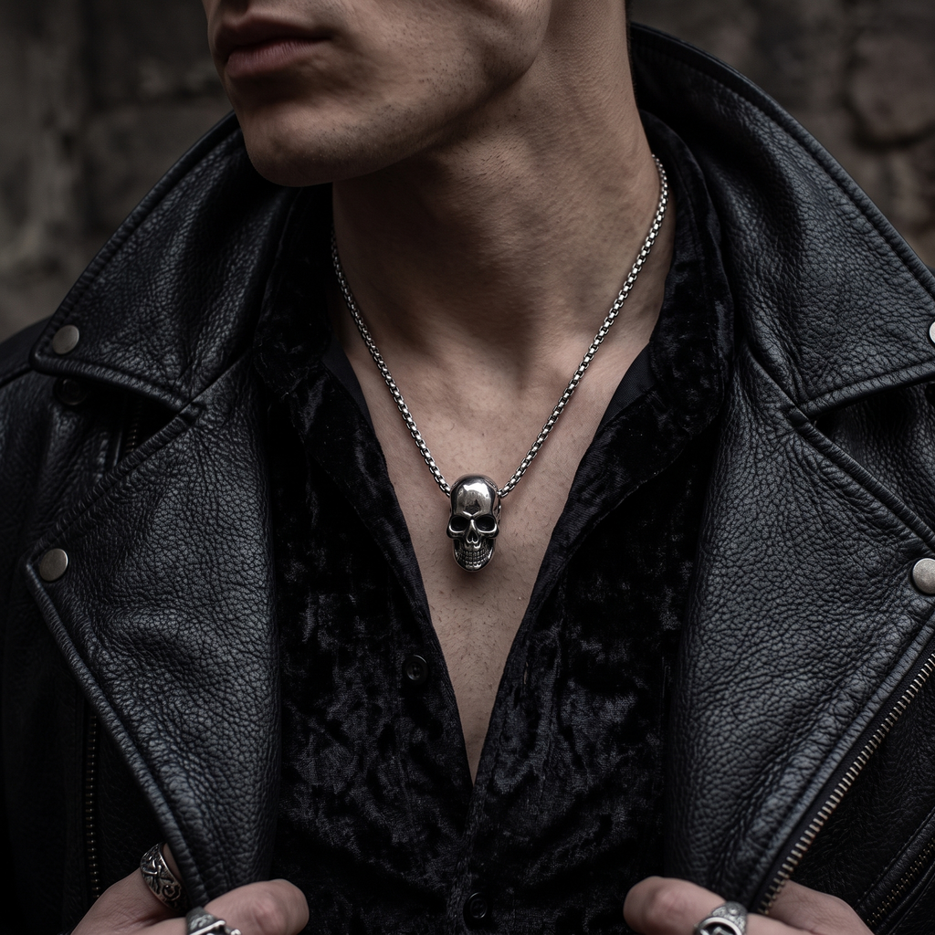 Collar Calavera | Acero Inoxidable